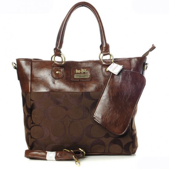 Coach In Signature Medium Coffee Totes AOX | Women